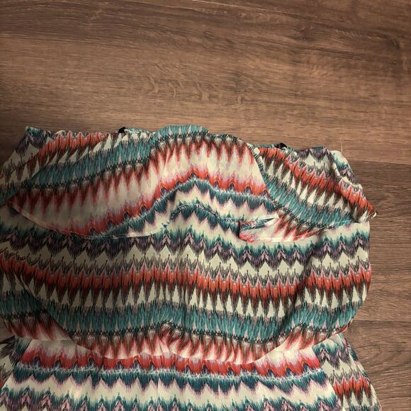 City Triangles Strapless Ruffle Mini Dress Y2K Size M - Picture 2 of 6